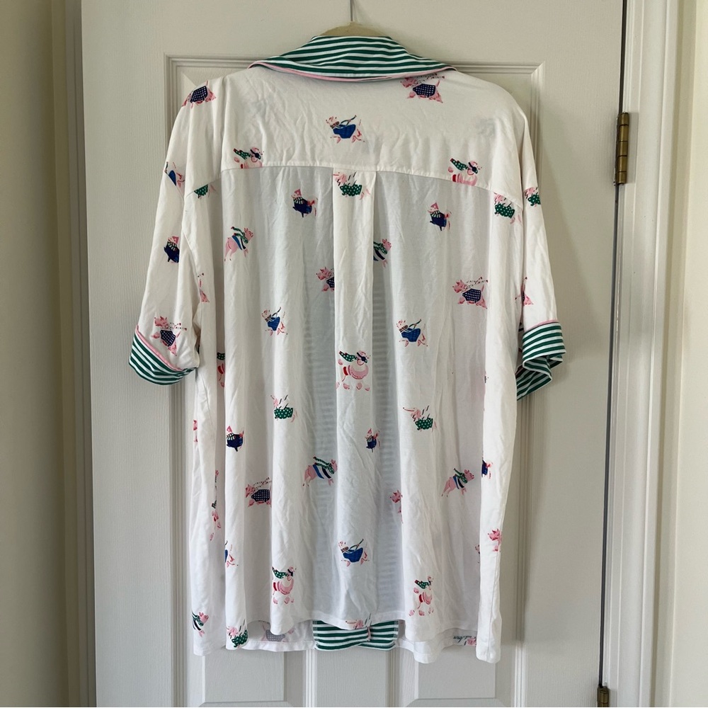 Anthropologie LyreBird ModaLuxe Pajama Top and Shorts Emily Taylor Design Sz XL - Picture 3 of 16